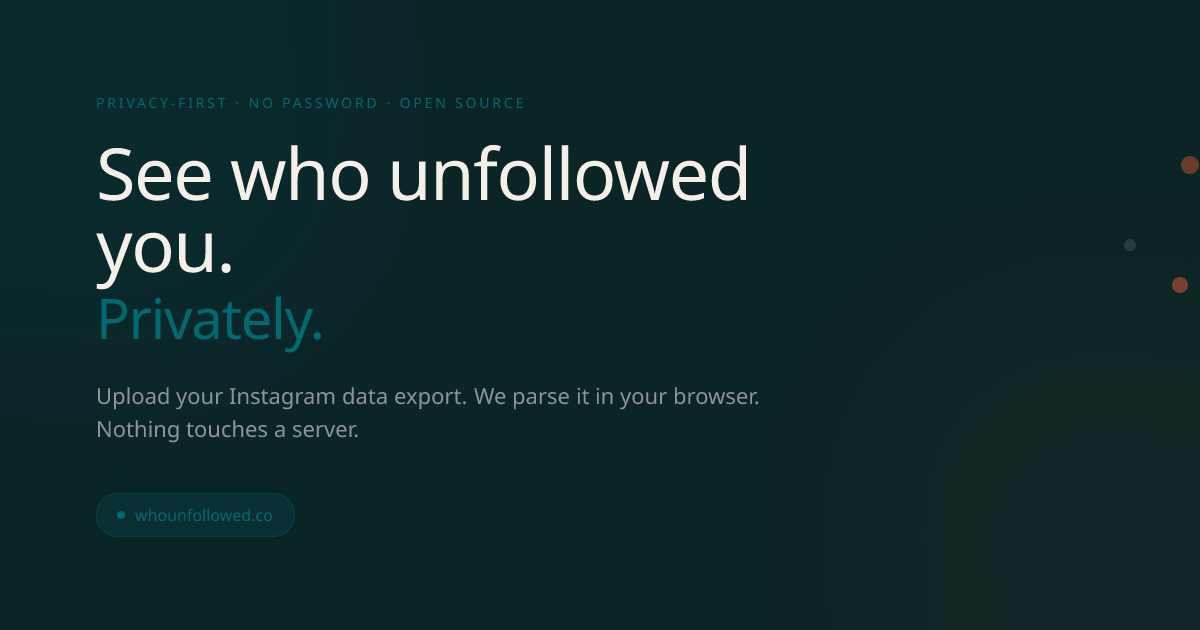 Made a free tool that shows who unfollowed you on Instagram without needing your password logo